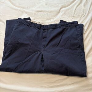 Dickies Original 874 Work Pants Wear Skater Flat Front Men’s 50X30 - Blue